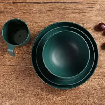 Durable Unbreakable Dinnerware Set for Indoor Outdoor Use
