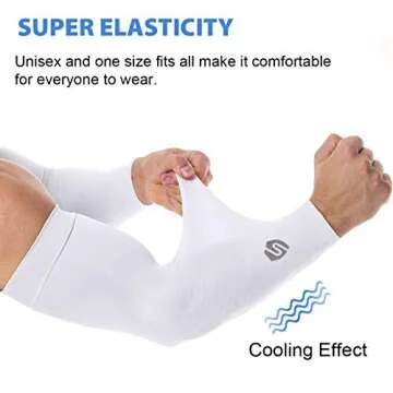 SHINYMOD Cooling Arm Sleeves for Men Women UV Sun Protection Tattoo Cover Up