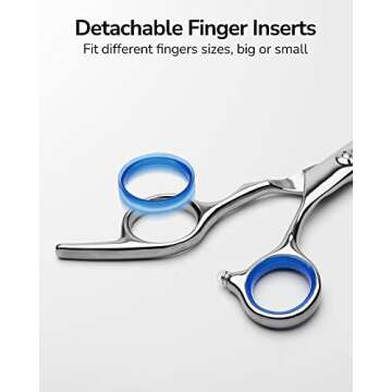 Hair Thinning Scissors ULG Professional Barber’s Texturizing Teeth Shears for Hairdressing, Salon and Home Use Thinning Shears for Hair Cutting, Made of Japanese Stainless Steel, 6.5 inch