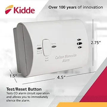 Kidde Battery-Powered CO Detector with LEDs Event Memory