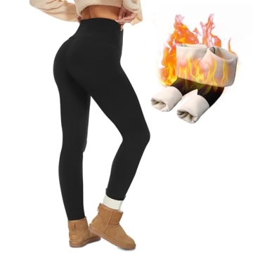 NexiEpoch Fleece Lined Leggings: Stylish Warmth for Winter Adventures