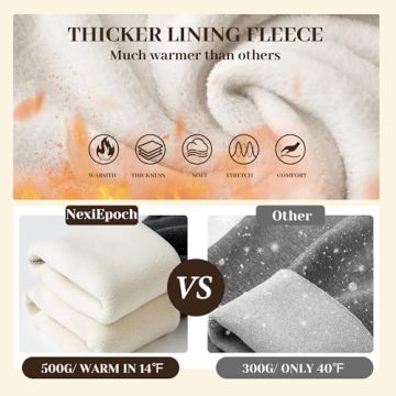 NexiEpoch Fleece Lined Leggings for Ultimate Warmth