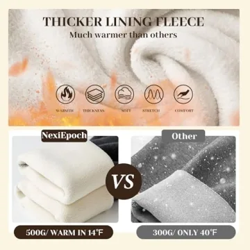 NexiEpoch Fleece Lined Leggings for Ultimate Warmth