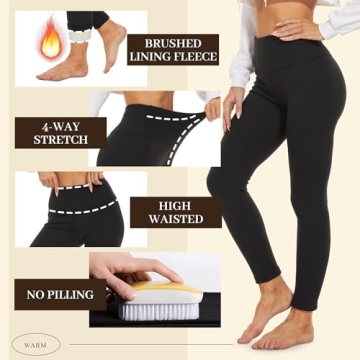 NexiEpoch Fleece Lined Leggings for Ultimate Warmth