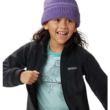 Columbia Youth Girls Toddler Benton Springs Fleece Jacket, Black, 4T