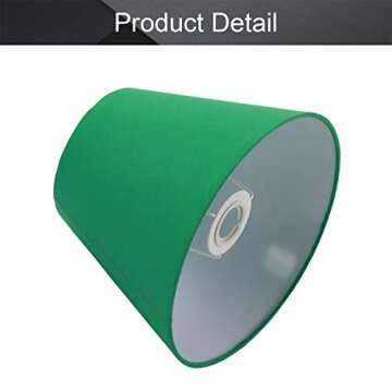 Othmro Lamp Shades Small Fabric Floor Shades Hand Crafted-Off Lampshades UNO Style Table Lamps Lampshades with Adpter for E27 E14 Base Bedroom Living Room Green