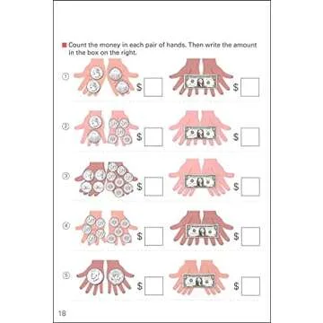 My Book of Money Dollars & Cents for Kids 6-8