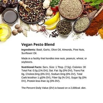 Gourmet Vegan Pesto Blend - All Natural and Dairy Free