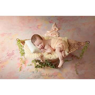 RUZHILING Newborn Baby Photography Stretch Wrap Newborn Photo Blanket Newborn Photography Props for ...