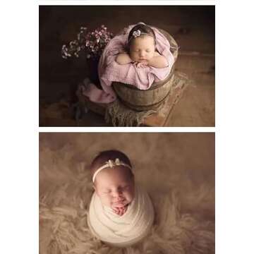 RUZHILING Newborn Baby Photography Stretch Wrap for Boys and Girls