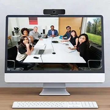 Logitech C925-E Webcam, HD 1080p/30fps Video Calling, Light Correction, Autofocus, Clear Audio, Privacy Shade, Works with Skype Business, WebEx, Lync, Cisco, PC/Mac/Laptop/Macbook - Black