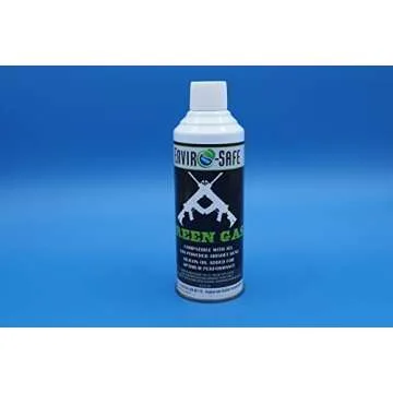 Green Gas for Airsoft BB, Pistol, Hand Gun, Rifle, case of 12 cans, 13.5 fl oz Each (Larger CANS)