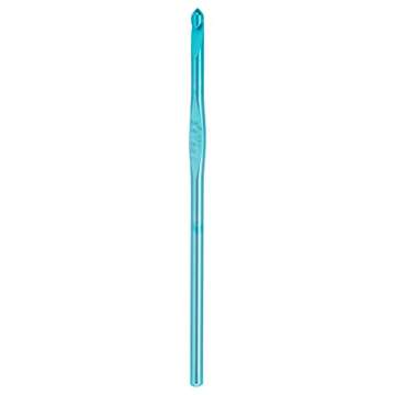 Susan Bates Silvalume Aluminum Crochet Hook 5-1/2" Size H 8 -Turquoise
