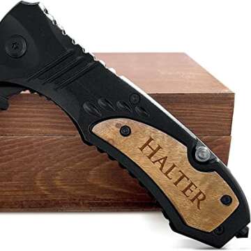 Custom Engraved Pocket Knife for Men - Great Gift Idea