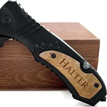 Custom Engraved Pocket Knife for Men - Great Gift Idea