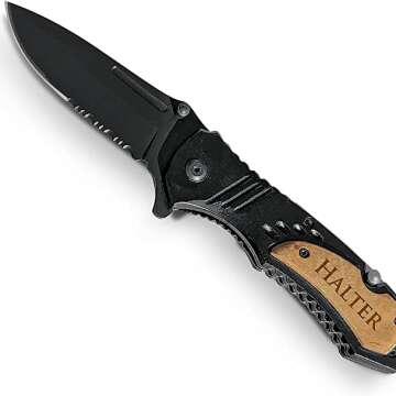 Custom Engraved Pocket Knife for Men - Great Gift Idea