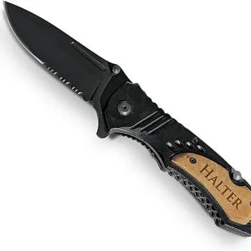 Custom Engraved Pocket Knife for Men - Great Gift Idea