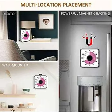 Secura 60-Minute Visual Countdown Timer for Kids & Adults