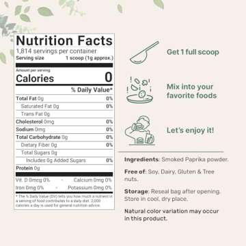 Smoked Paprika Powder 4lbs | Premium Source for Spice & Seasoning | Great Spanish Source with Sweet ...