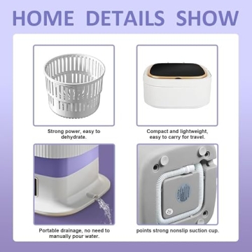 11.5L Mini Washing Machine for Baby Clothes & More