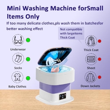 11.5L Mini Washing Machine for Baby Clothes & More
