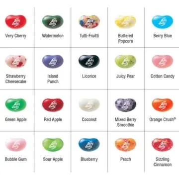 Sweetzo 20 Mini Packs of Assorted Flavor Jelly Beans, Individually Bagged Easter Egg Fillers, Bulk Chewy Candy