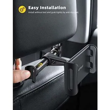 Lamicall Car Headrest Mount for Tablets & Cellphones
