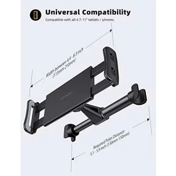 Lamicall Car Headrest Mount for Tablets & Cellphones