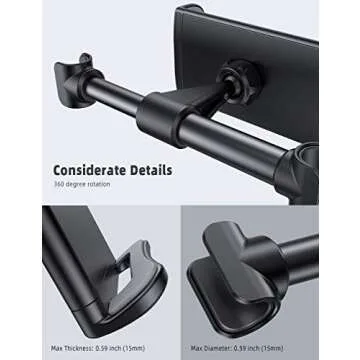 Lamicall Car Headrest Mount for Tablets & Cellphones
