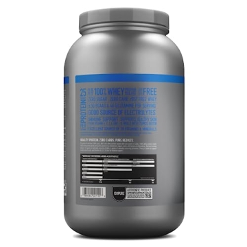 Isopure Zero Carb Whey Isolate Protein Powder Creamy Vanilla