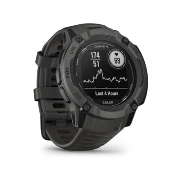 Garmin Instinct 2X Solar, Rugged GPS Smartwatch with Flashlight
