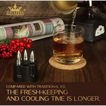 Valentines Day Love Gifts for Him Husband - Gifts for Husband, “I LOVE YOU”Whiskey Stones - Mens Valentines Gifts, Anniversary Birthday Valentines Gifts for Him Men - Husband Valentine Gifts from Wife