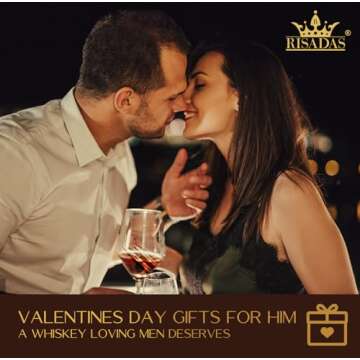 Valentines Day Love Gifts for Him Husband - Gifts for Husband, “I LOVE YOU”Whiskey Stones - Mens Valentines Gifts, Anniversary Birthday Valentines Gifts for Him Men - Husband Valentine Gifts from Wife