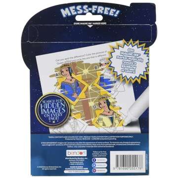 Disney Wish 20-page Imagine Ink Magic Ink Coloring Book with Mess Free Marker, Disney's 100th Annive...