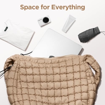 Stylish Large Quilted Puffer Tote Bag for Women