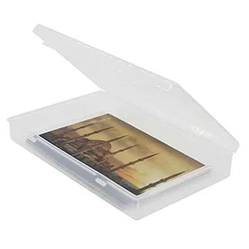 Suituts 12 Pack Clear Plastic Photo Storage Containers