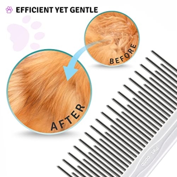 Poodle Pet Detangling Grooming Comb for Dogs & Cats