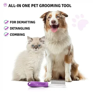 Poodle Pet Detangling Grooming Comb for Dogs & Cats