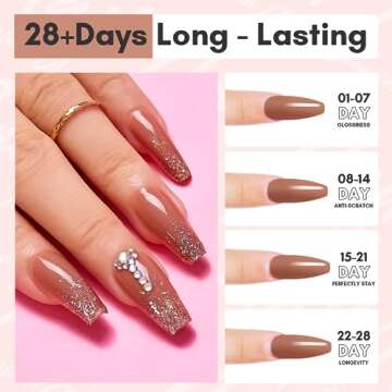 Makartt Poly Nail Gel: 50ML Large Capacity, Camel Brown, Strong Builder for Extension Overlay Strengthener 3D Diy, Multifunctional, Long-lasting for Nails French Manicures Home Salon-Blended