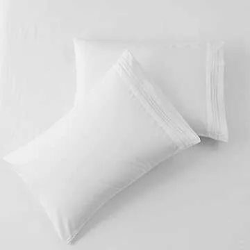 SONORO KATE Bed Sheet Set Super Soft Microfiber 1800 Thread Count Luxury Egyptian Sheets 18-Inch Deep Pocket Wrinkle and Hypoallergenic-4 Piece(King White)