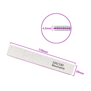 HeeYaa 12 PCS Nail File Set for Perfect Nail Art