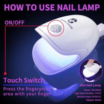 Clara Colors Nail Tips and Glue Gel Kit - Gel x Nail Kit 550Pcs Soft Gel Nail Tips Half Matte Medium...