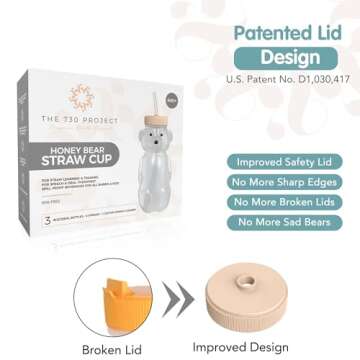 730 Project Honey Bear Straw Cup for Safe Drinking