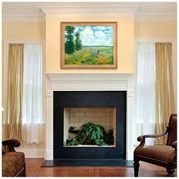 Poppy Fields Near Argenteuil by Monet Framed Art