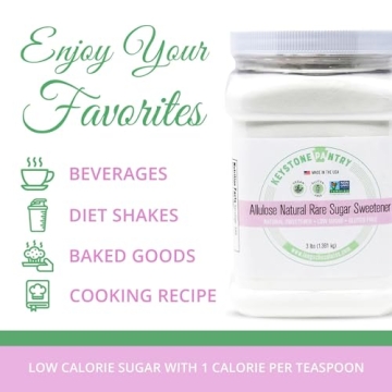 Keystone Pantry Allulose Sweetener Low Calorie Natural Sugar
