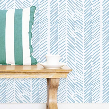 Guvana Striped Peel and Stick Wallpaper Self Adhesive