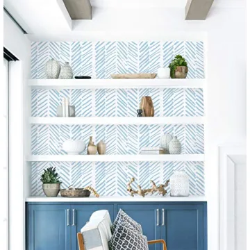 Guvana Striped Peel and Stick Wallpaper Self Adhesive