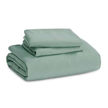 Bedsure Sage Green Duvet Cover King Size - 3 Pieces Prewashed Extra Soft Bedding Set, Includes 1 Duvet Cover 104x90 Inches with Zipper Closure & 2 Pillow Shams, Comforter Not Included