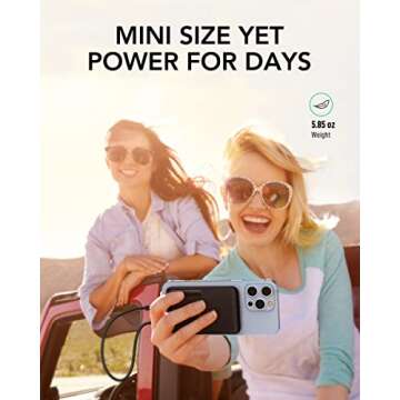 Charmast 10000mAh Portable Charger - Fast & Compact Power Bank