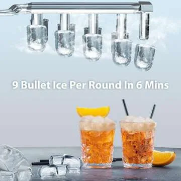 WAA Portable Ice Maker - Quick & Self-Cleaning Ice Production